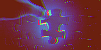 Abstract Puzzle Piece
