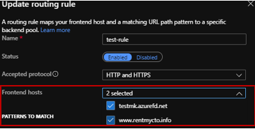 routing rule